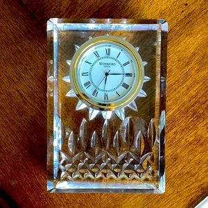 Waterford Crystal Lismore Clock- perfect condition!